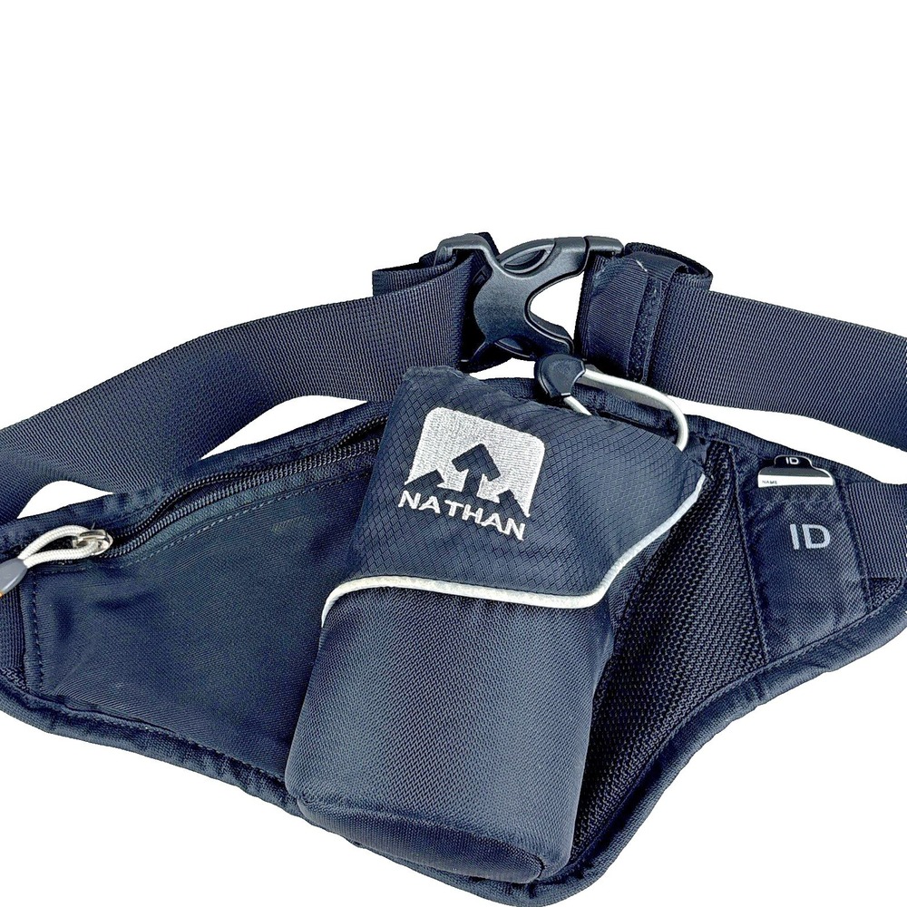 Nathan Peak Insulated Hydration Waist Pack Black -Pack Only, Bottle Not Included